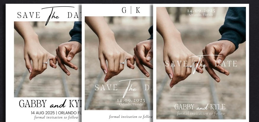 Personalized Save the Date Photo Magnets | Custom Wedding Magnets